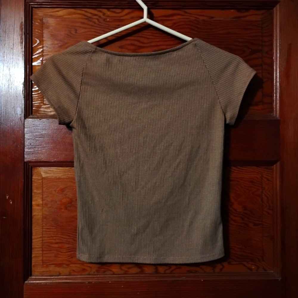 Ribbed Backless Top